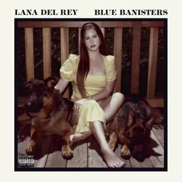 Lana del Rey signed blue banisters insert online and cd